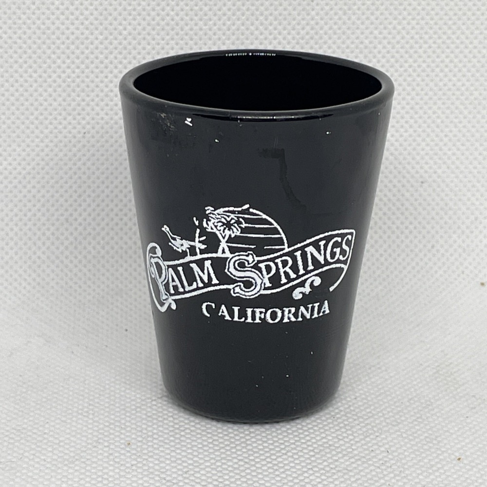 Black Glass‎ Palm Springs, California Shot Glass